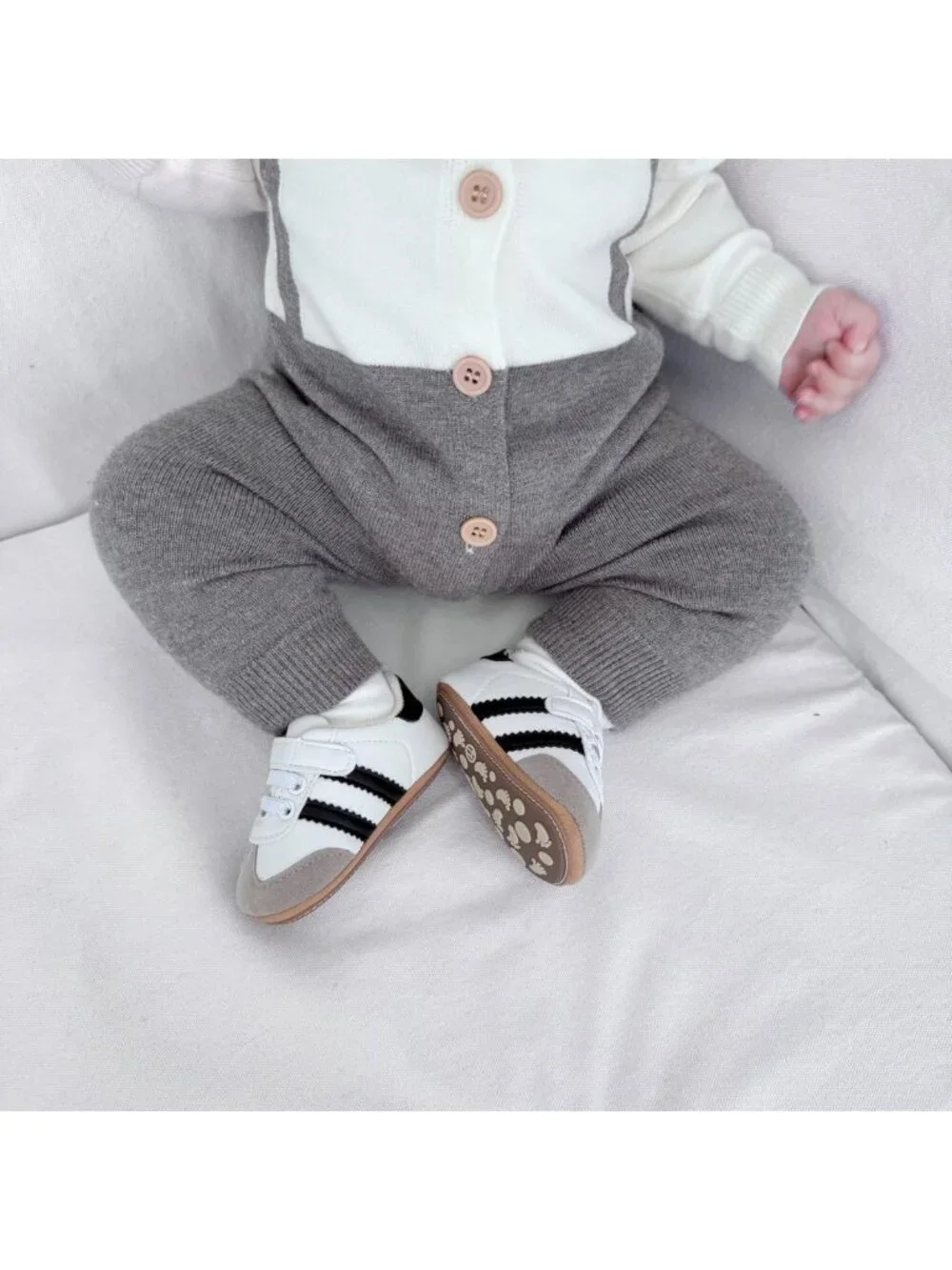 Retro Baby Sneakers for Boys & Girls - Non-Slip PU Leather Walking Shoes